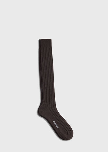 Paul Stuart Cashmere Ribbed Sock