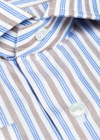 Paul Stuart Cotton Wide Stripe Dress Shirt, thumbnail 2