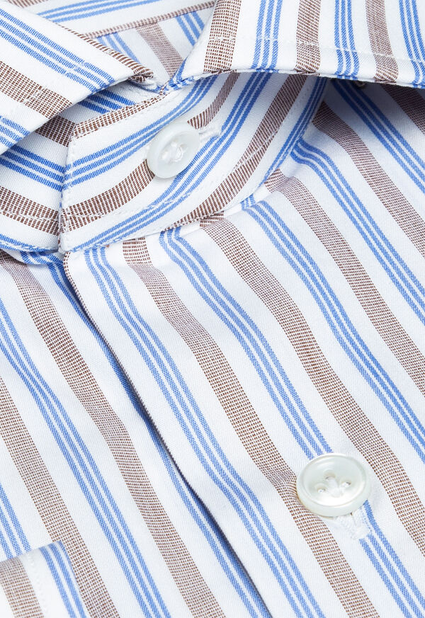 Paul Stuart Cotton Wide Stripe Dress Shirt, image 2