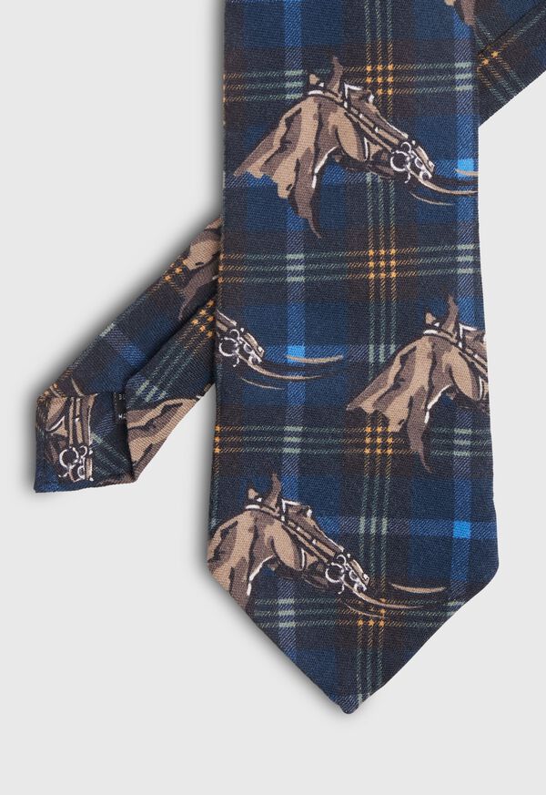 Paul Stuart Equestrian Print Tie, image 1