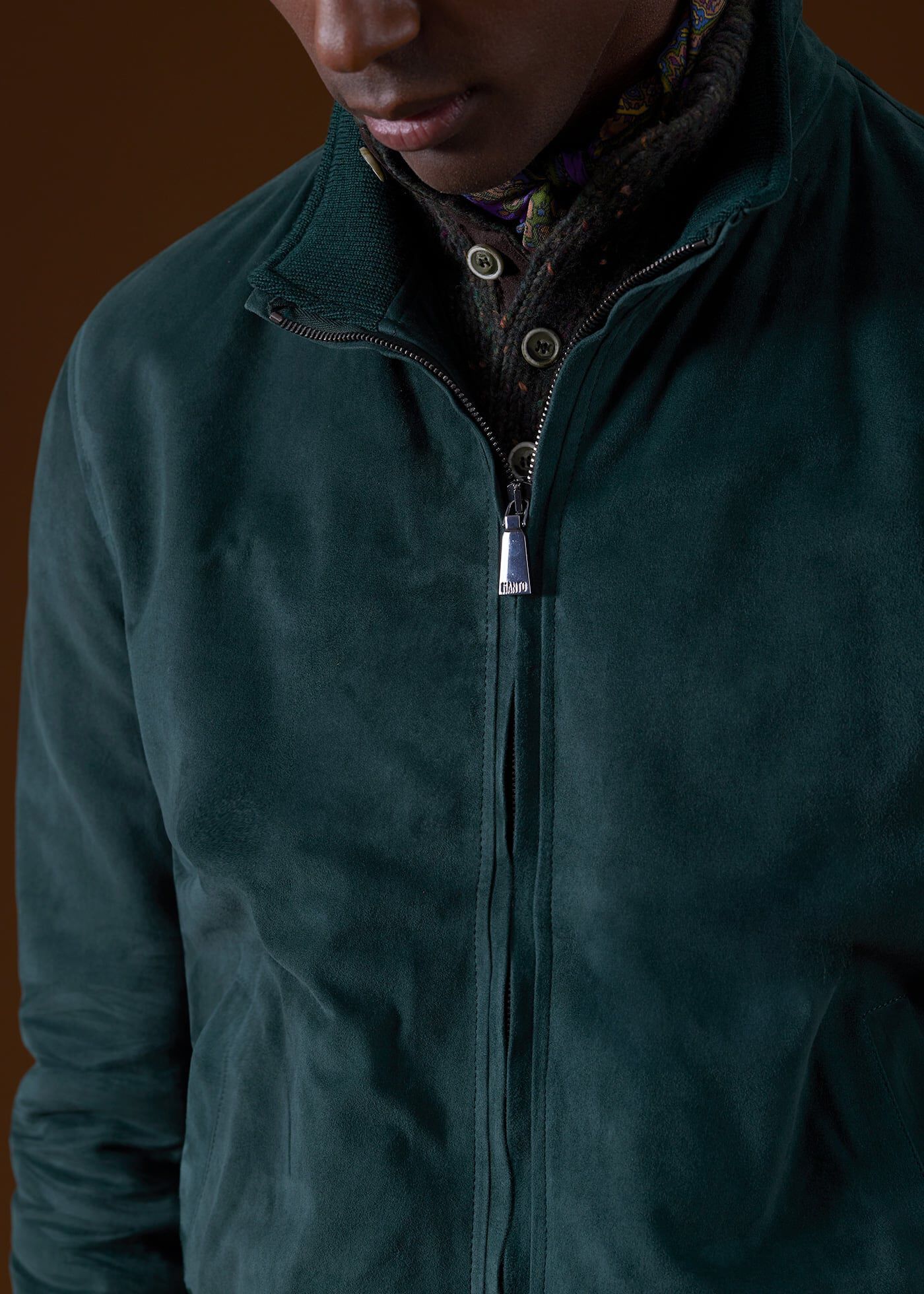 Emerald Suede Blouson