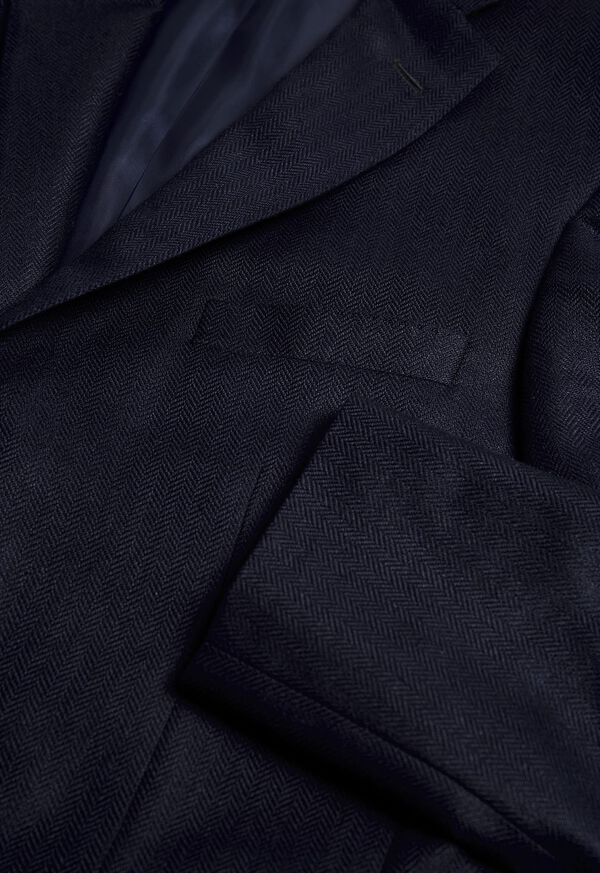 Paul Stuart Paul Fit Navy Silk Sport Jacket, image 2