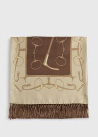 Paul Stuart Printed Equestrian Silk Scarf, thumbnail 2