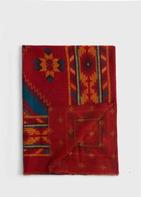 Paul Stuart Lambswool Print Scarf, thumbnail 1