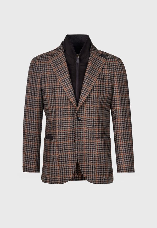 Paul Stuart Plaid Jacket with Removable Vest, image 1