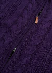 Paul Stuart Cashmere Cable Zip Cardigan, thumbnail 3