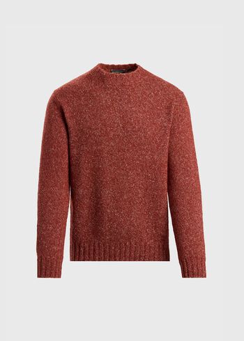 Paul Stuart Heather Alpaca Crewneck Sweater
