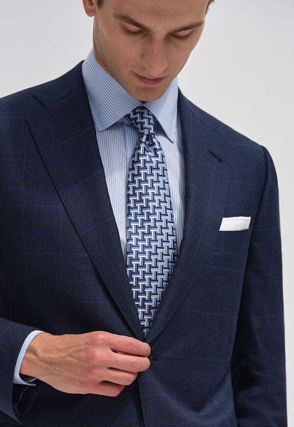 Paul Stuart Woven Silk Basketweave Tie, image 5