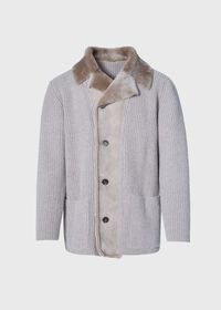 Paul Stuart Knit Jacket with Shearling, thumbnail 1