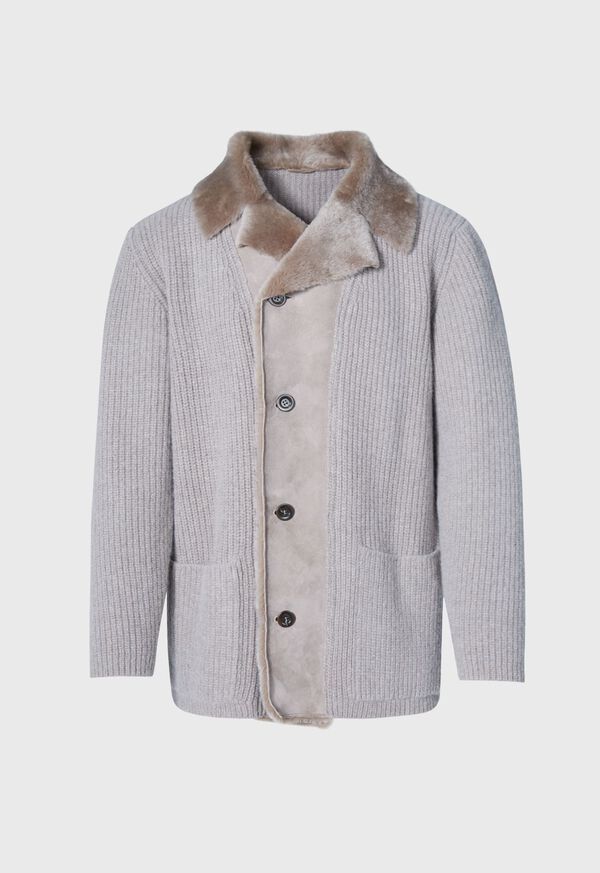Paul Stuart Knit Jacket with Shearling, image 1