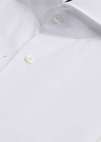 Paul Stuart White Poplin Dress Shirt with French Cuff, thumbnail 2