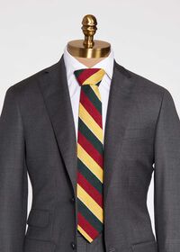 Paul Stuart Stripe Silk Skinny Tie, thumbnail 2