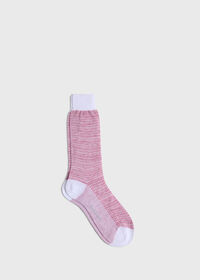 Paul Stuart Cotton & Linen Houndstooth Sock, thumbnail 1