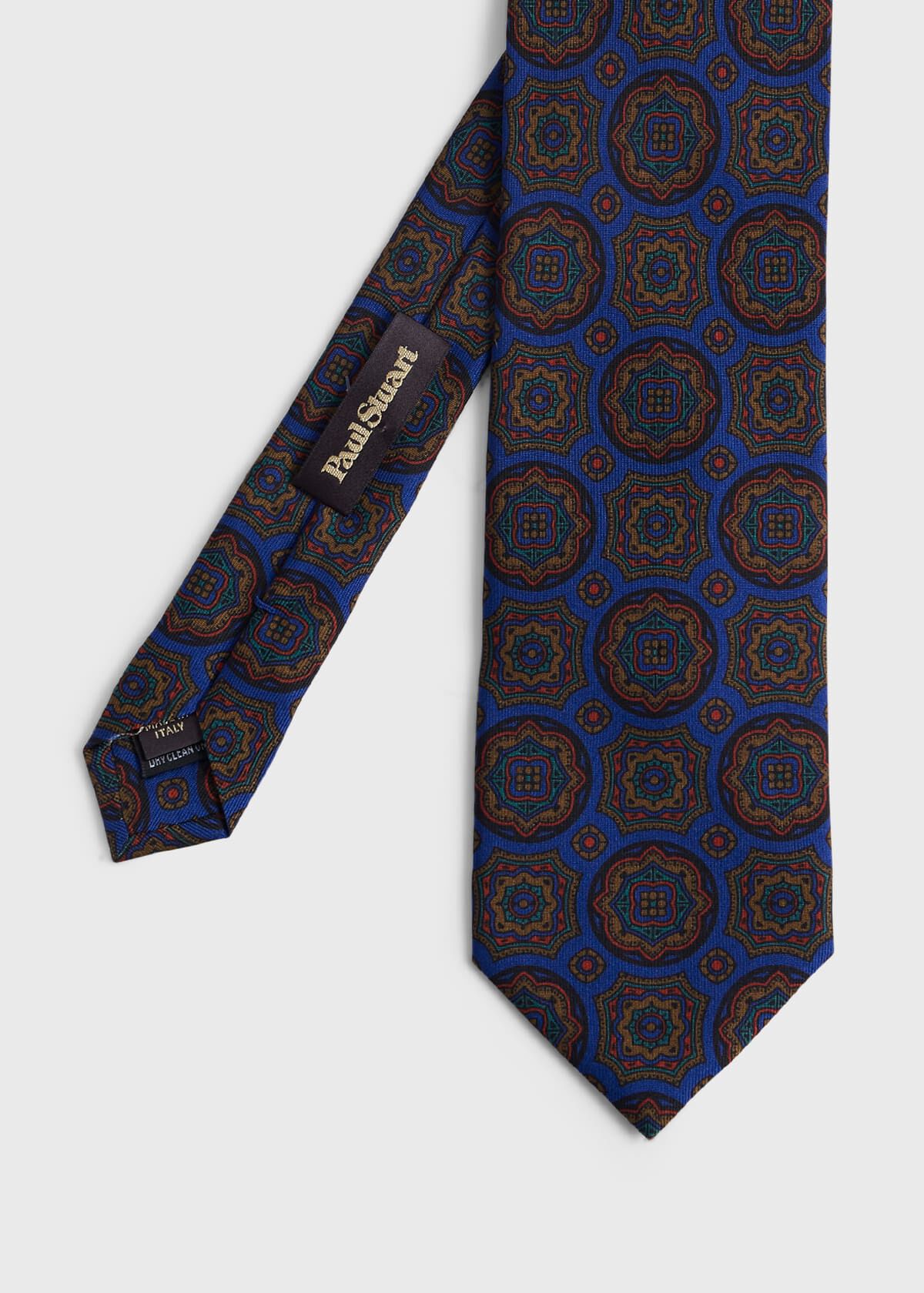 Printed Silk Oversized Medallion Tie