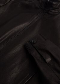 Paul Stuart Leather Bomber Jacket, thumbnail 2