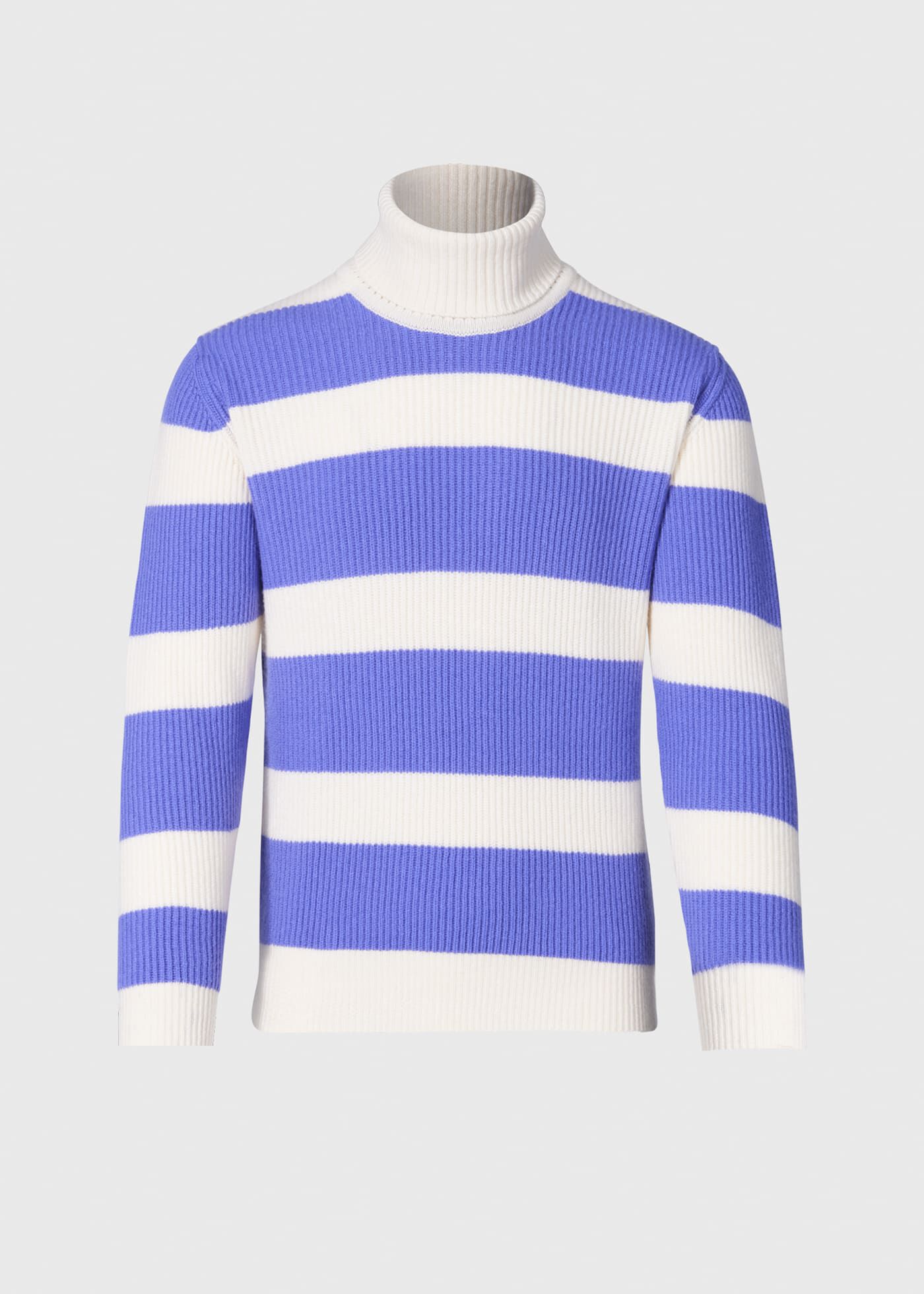 Cashmere Striped Turtleneck
