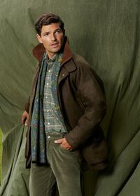 Paul Stuart Wool Loden Field Coat with Contrast Interior, thumbnail 2