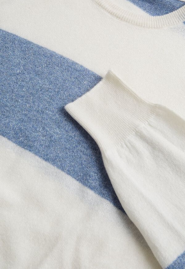 Paul Stuart Cashmere & Linen Stripe Summer Sweater, image 2