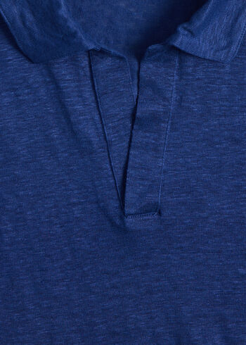 Paul Stuart Linen Jersey Johnny Collar Polo