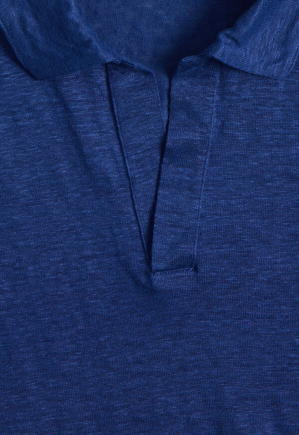 Paul Stuart Linen Jersey Johnny Collar Polo, image 2