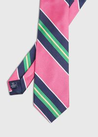 Paul Stuart Stripe Silk Skinny Tie, thumbnail 1