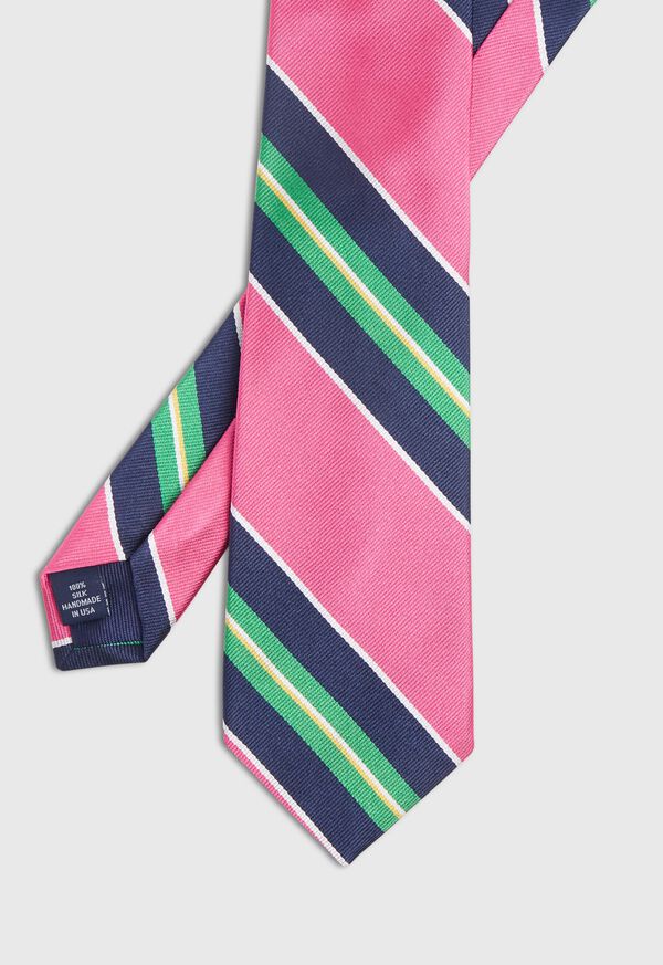 Paul Stuart Stripe Silk Skinny Tie, image 1