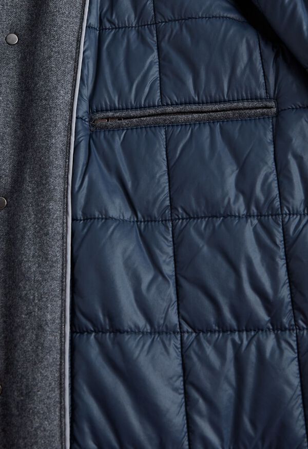 Paul Stuart Cashmere Storm System Coat with Removable Fur trim, image 4