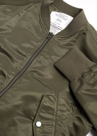 Paul Stuart Khaki Bomber Jacket, thumbnail 2