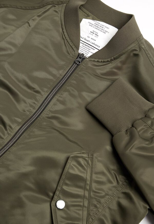 Paul Stuart Khaki Bomber Jacket, image 2
