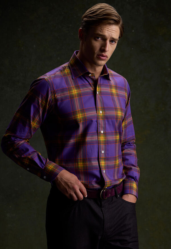 Paul Stuart Plaid Print Sport Shirt, image 2