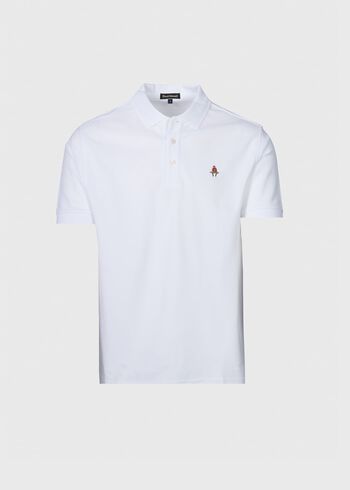 Paul Stuart Cotton Piqué Logo Polo