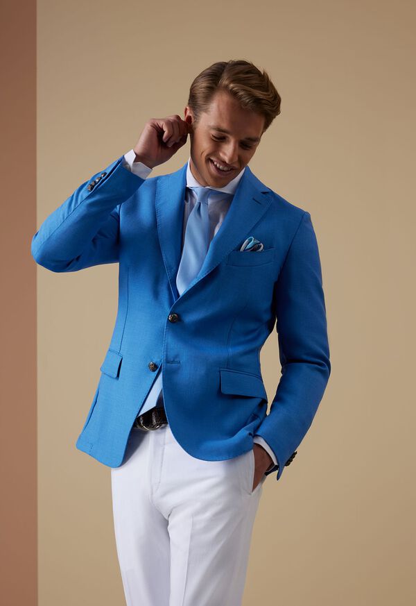 Azure Blue Sport Jacket Look