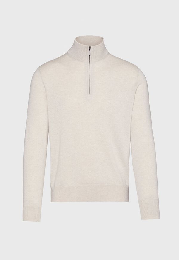 Paul Stuart Cashmere 1/4 Zip Mock Neck Sweater, image 2