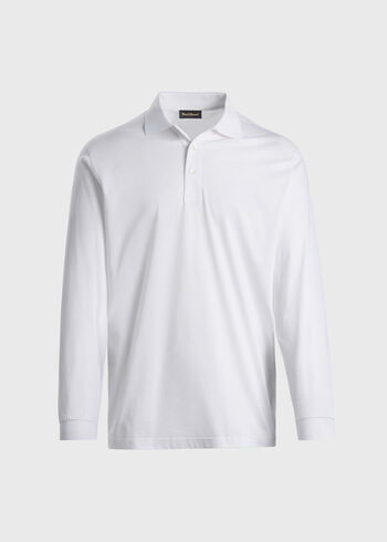 Paul Stuart Mercerized Cotton Long Sleeve Polo Shirt