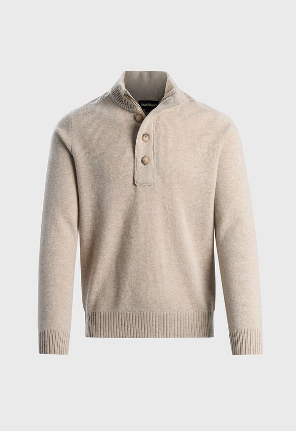 Paul Stuart Wool Button Neck Sweater, image 1