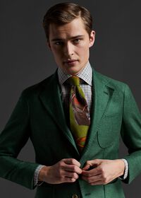 Paul Stuart Solid Cashmere Green Blazer, thumbnail 4