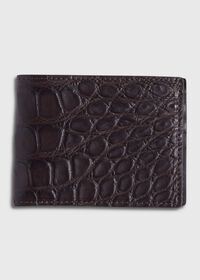 Paul Stuart Matte Alligator Slim Billfold Wallet, thumbnail 1