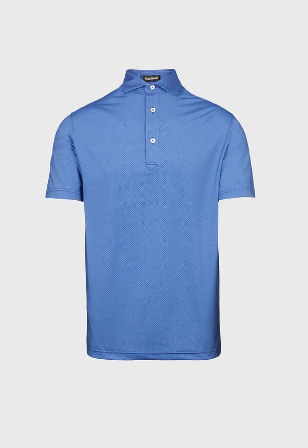 Paul Stuart Mini Diamond Jacquard Performance Polo, image 1