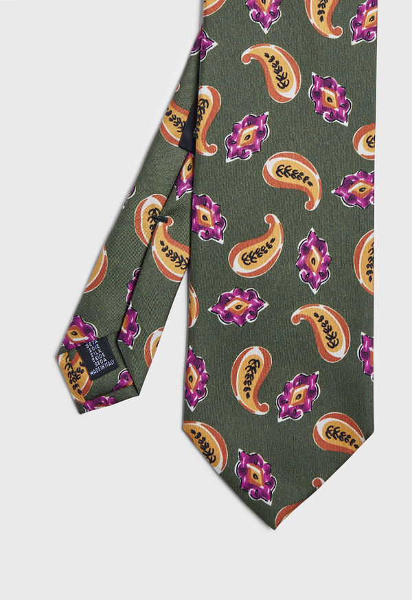 Paul Stuart Printed Scattered Paisley Tie, image 1