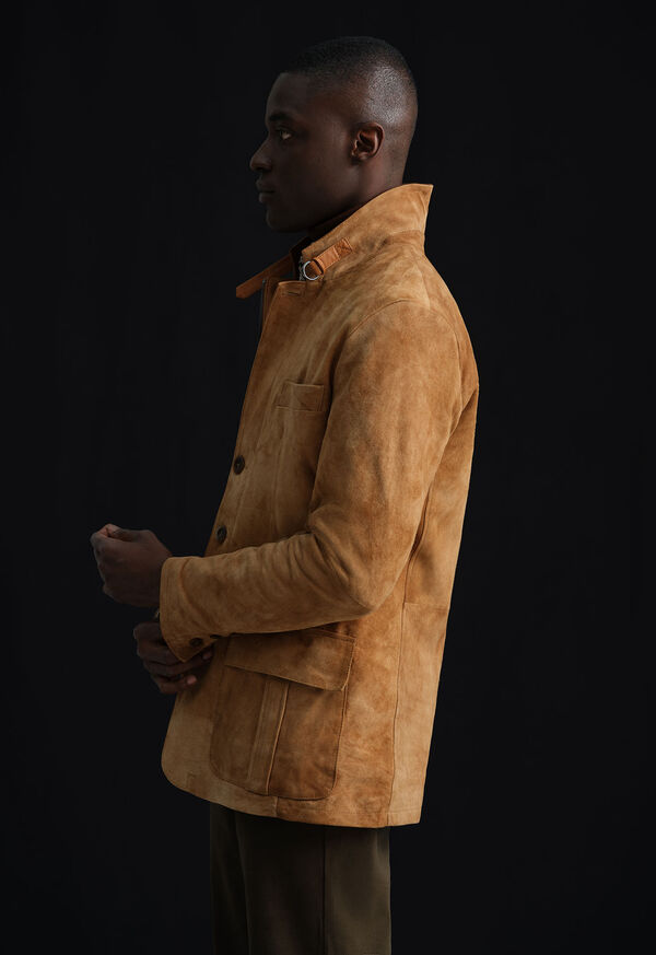 Paul Stuart Raw Edge Distressed Suede Jacket, image 2