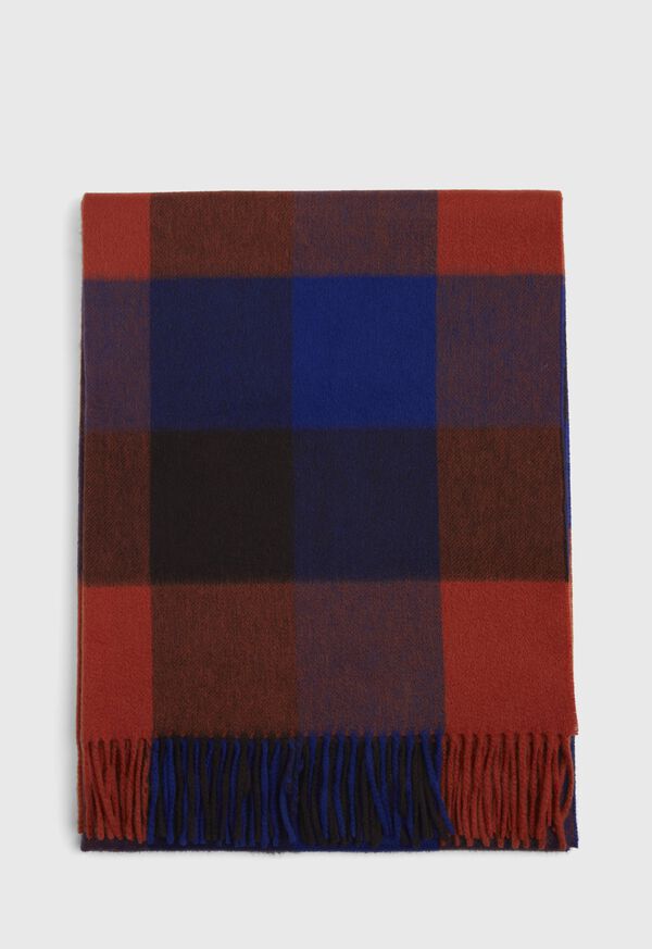 Paul Stuart Cashmere Check Scarf, image 2