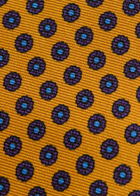 Paul Stuart Micro Medallion Printed Silk Tie, thumbnail 3