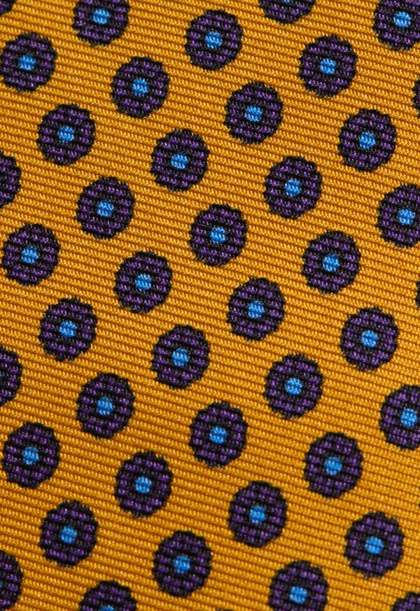 Paul Stuart Micro Medallion Printed Silk Tie, image 3