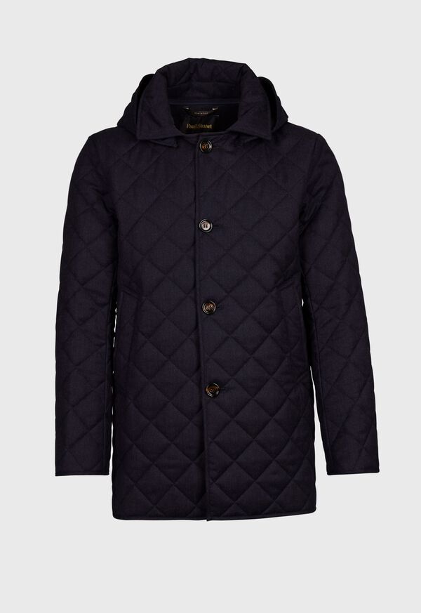 Paul Stuart Quilted Barn Coat with Hood, image 2