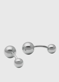 Paul Stuart Sterling Silver Ball Cufflinks, thumbnail 1