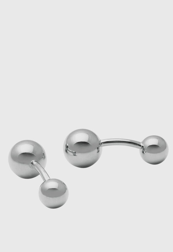 Paul Stuart Sterling Silver Ball Cufflinks, image 1