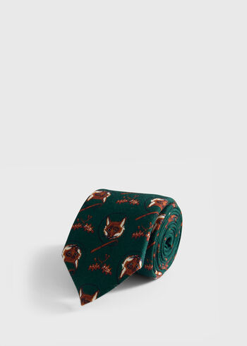 Paul Stuart Fox Print Tie