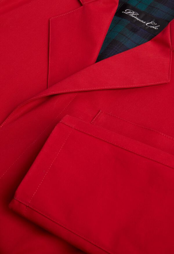 Paul Stuart Red Solid Waterproof Short Coat, image 2