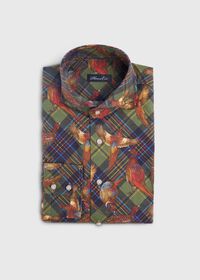 Paul Stuart Pheasant Plaid Brushed Cotton Shirt, thumbnail 1