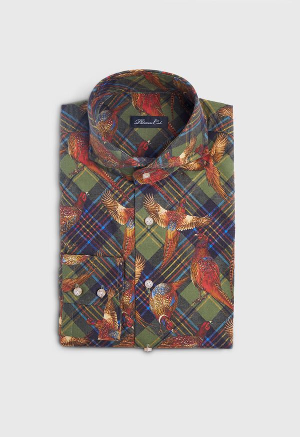 Paul Stuart Pheasant Plaid Brushed Cotton Shirt, image 1